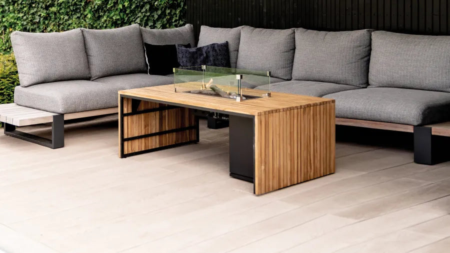 Cosibridge 140 Teak Fire Pit Table