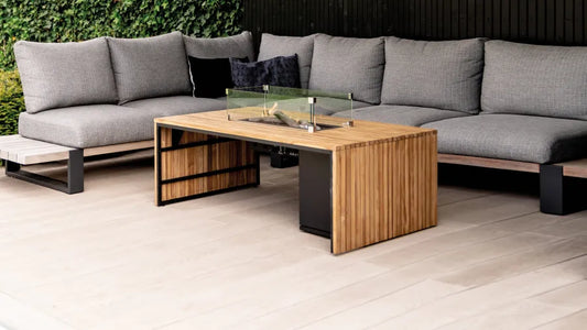 Cosibridge 140 Teak Fire Pit Table