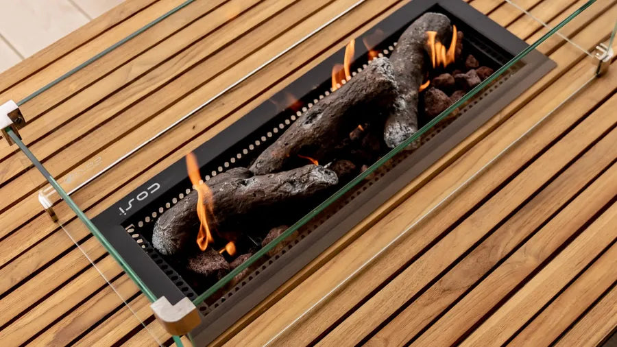 Cosibridge 140 Teak Fire Pit Table