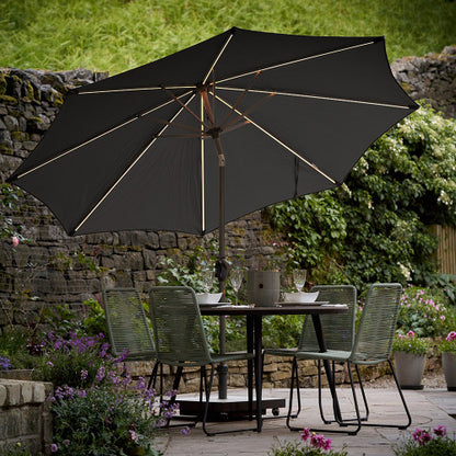 Glow Defender 3m Round Centre Pole Parasol